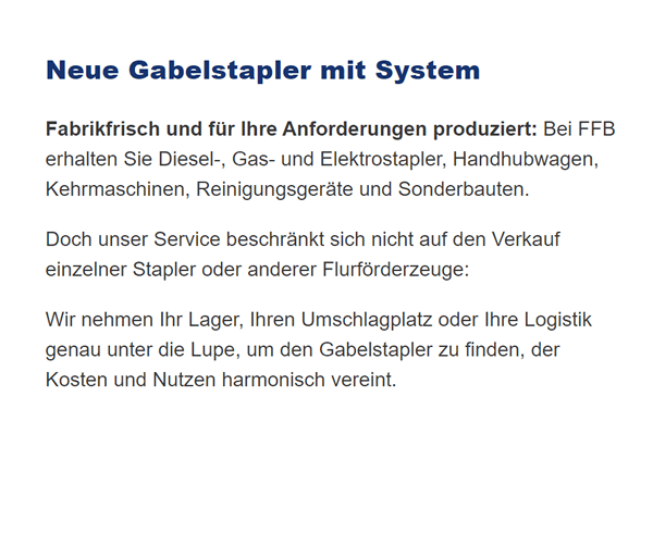 Gabelstapler Neugeraete in der Nähe von  Neuhausen (Fildern)